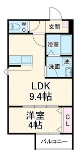 LECOCON稲沢Ⅳ【3階】の間取り