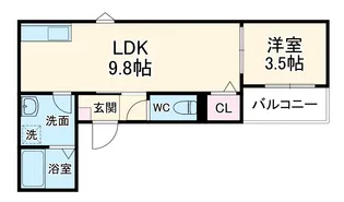 LECOCON稲沢Ⅳ【2階】の間取り