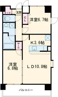 KATURA高崎【701号室】の間取り