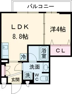 Reframe5池尻大橋【301号室】の間取り