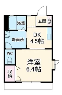 フローラ湘南【101号室】の間取り
