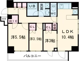 Alivis綾瀬【1階】の間取り