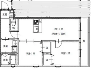 ヴェルジュ大野城レジデンシャルスイート【2階】の間取り