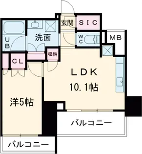 Alivis綾瀬【1階】の間取り