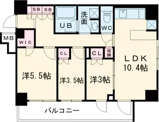 Alivis綾瀬【2階】の間取り