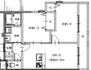ヴェルジュ大野城レジデンシャルスイート【3階】の間取り