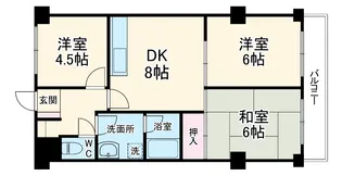 サンビュウ金沢八景【2階】の間取り