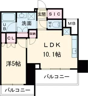 Alivis綾瀬【3階】の間取り