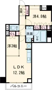 Alivis綾瀬【3階】の間取り