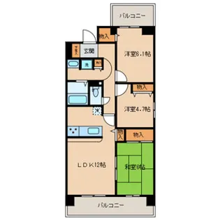 エミネンス滝野川【4階】の間取り