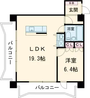 カーサクロヤナギ【4階】の間取り