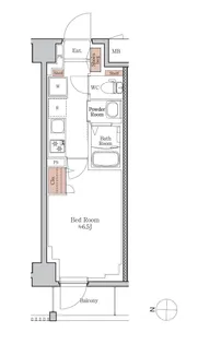 ジオエント四条大宮【3階】の間取り