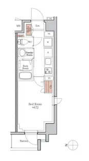 ジオエント四条大宮【3階】の間取り