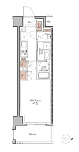 ジオエント四条大宮【3階】の間取り
