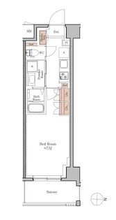 ジオエント四条大宮【3階】の間取り