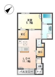 アメニティハイツ ファミリア【1階】の間取り