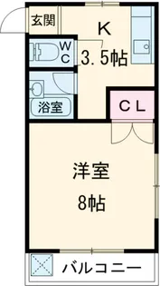 ハイツ華山【204号室】の間取り