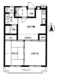 サンモールKS【1階】の間取り