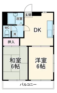 ドフィーヌときわ平2【202号室】の間取り