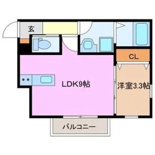 Merveille御薗【3階】の間取り