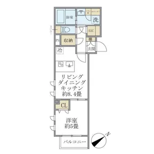 コンポジット早稲田鶴巻町【4階】の間取り