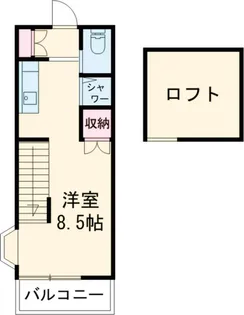 シティハイムヤマト【205号室】の間取り