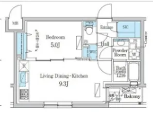 デュオフラッツ千歳船橋【1階】の間取り