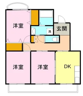 ドミールfujiB【202号室】の間取り