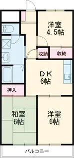 シャトー清水坂【302号室】の間取り