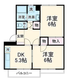 コーポラスアメニティⅠ【2階】の間取り