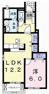 RAFFINE A【1階】の間取り