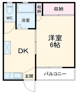 長谷川ハイツ【202号室】の間取り