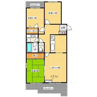 パーク・ノヴァ照が丘【2階】の間取り