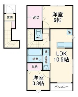 リーブルファイン八潮南川崎Ⅲ【2階】の間取り