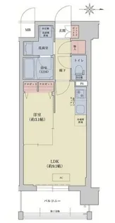リシュドール梅小路【3階】の間取り