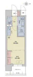 リシュドール梅小路【9階】の間取り