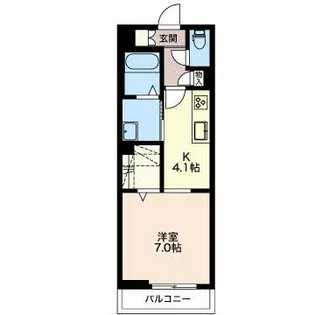 アミソル【203号室】の間取り
