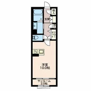 ノーブルステージ【103号室】の間取り
