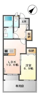 オアシス【102号室】の間取り