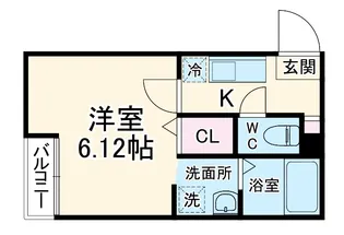 グランドール大和田【1階】の間取り