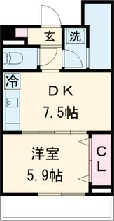 プラティーヌ碑文谷【302号室】の間取り