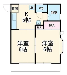 コーポラスハヤシ【102号室】の間取り