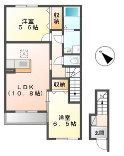 ラウレアオハナ(laule’a ohana)【2階】の間取り