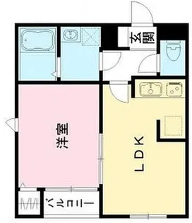 ヒルトップYKC【101号室】の間取り