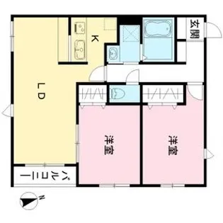 ヒルトップYKC【103号室】の間取り