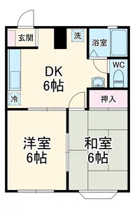 チェリーハウス桜花園【1階】の間取り
