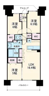 プラウド大府【8F号室】の間取り