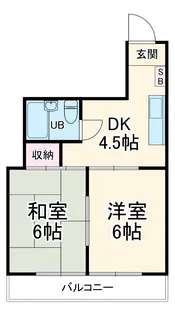 プラザ篠【2階】の間取り