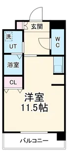 ブロンメゾン平和【5階】の間取り