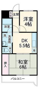 INOVE横濱長津田【3階】の間取り